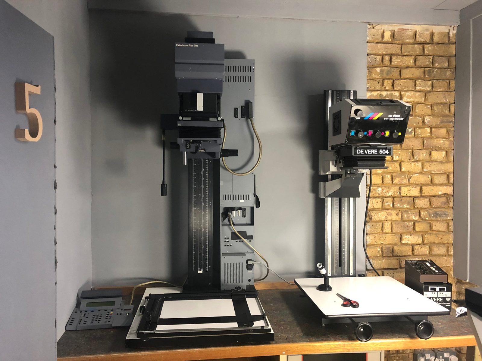 Darkroom 5 with a Pictochrom Plus Elite and a De Vere 504 enlarger